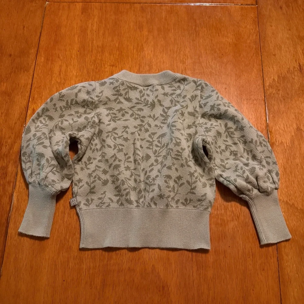 Modern‎ Moments by Gerber Toddler Girls Sage Green Floral Knit Sweater Set 3T